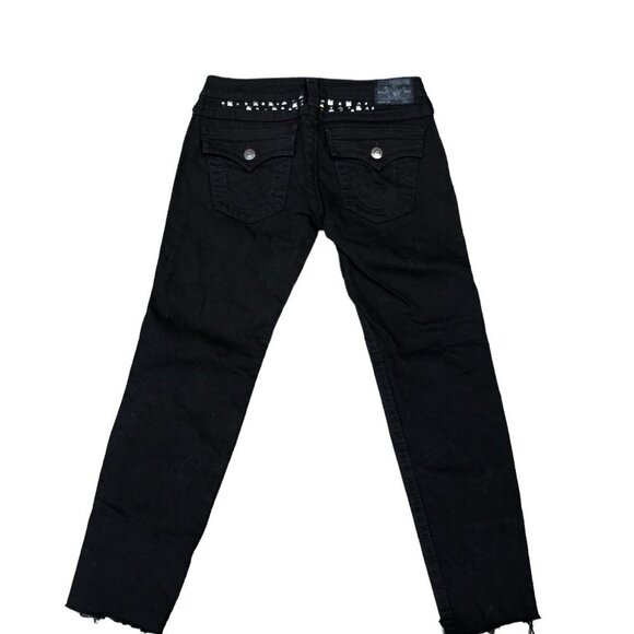 Vintage True Religion Jeans Size 29 JULIE GEMSTONES Black - Picture 2 of 7